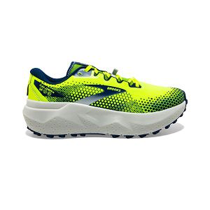 Brooks Caldera 6 Trail Running Shoes - Mens, Yellow/Green/White | IE-RHO927541